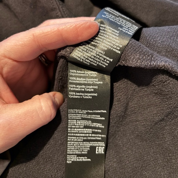 All Saints Black Hoodie for Men - Picture 6 of 6